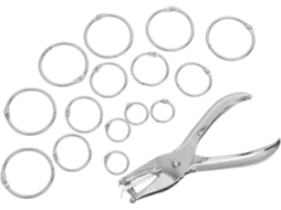 Anéis metálicos Nolitoy para massa solta, 15 mm, 25 mm e 35 mm, 30 peças com pequeno suporte para macarrão de mesa.