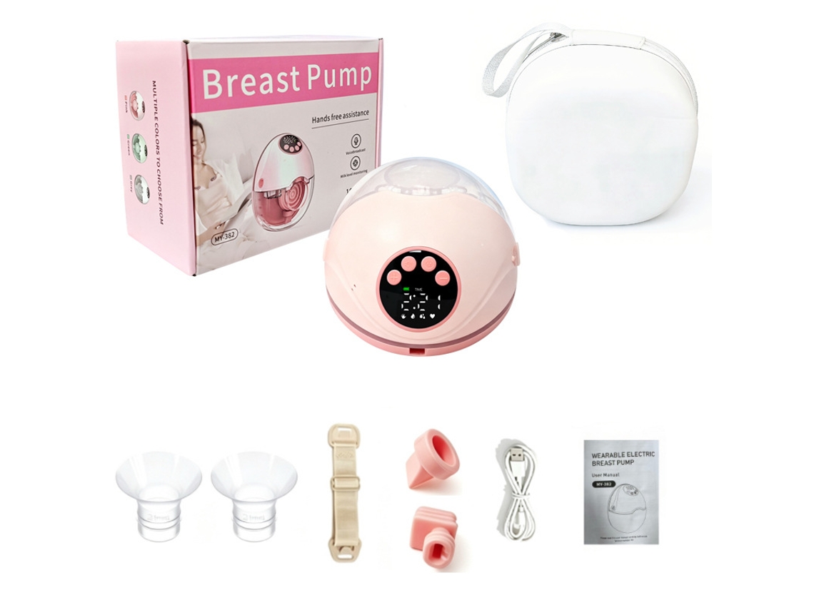 Bomba De Leite Elétrica Eifson Com Caixa De Armazenamento, 4 Modos E 12 Níveis - Rosa