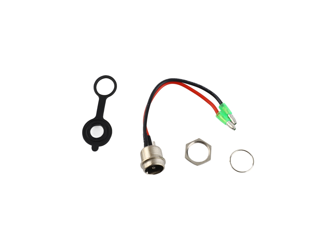 Porta de Carregamento Business para Scooter Elétrico com Cabo 3 Pinos e Capa de Poeira S/MARCA