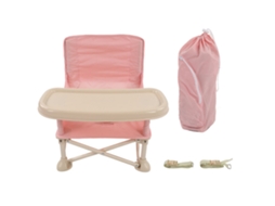 Primerox cadeira de Treinamento para Bebê Portátil Plegável com Cinto de Segurança Rosa Sakura