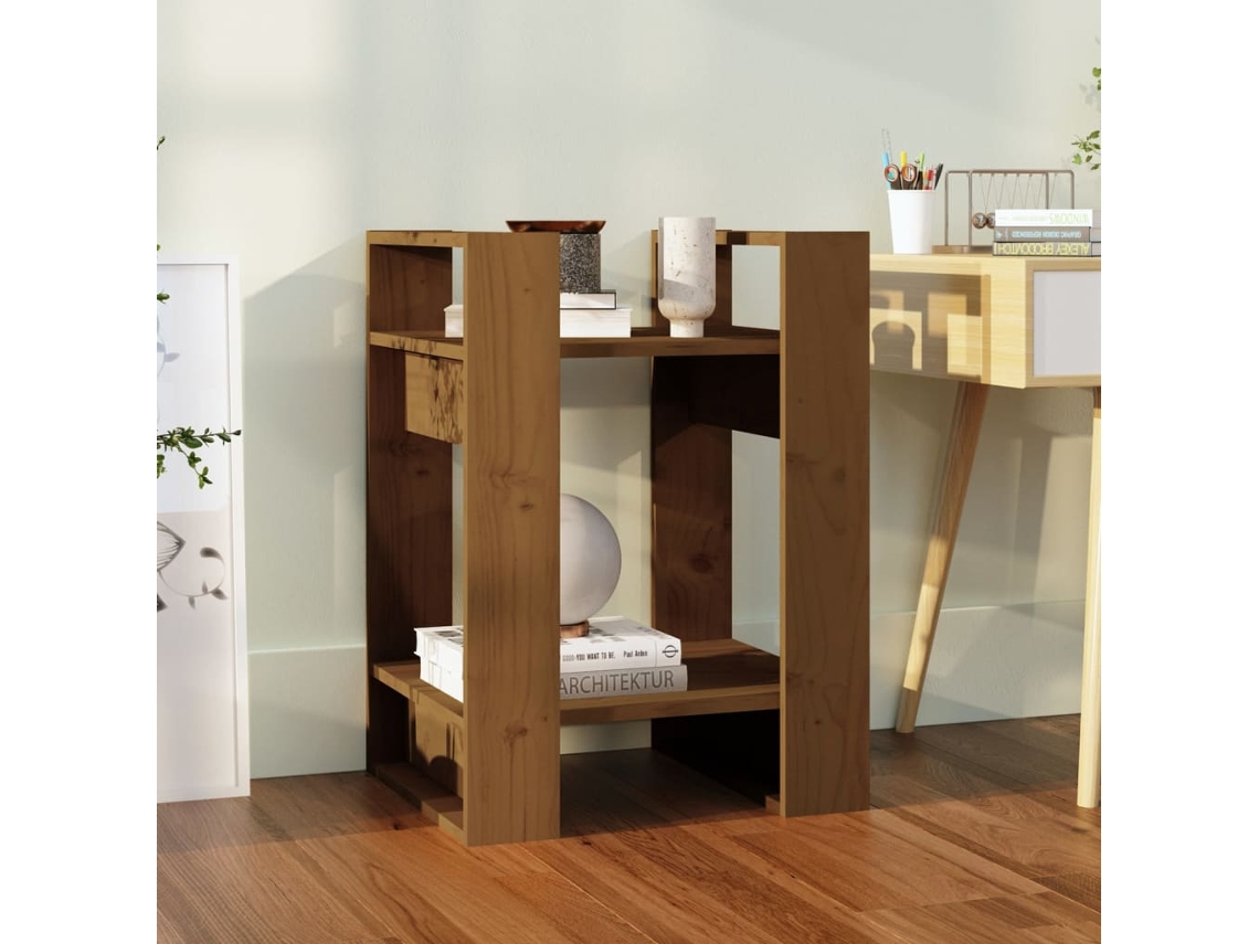 Vidaxl Estante/divisória 41x35x57 Cm Pinho Maciço Castanho Mel