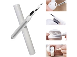 Kit de Limpeza para Fones de Ouvido, Estilo Caneta com Pincel Macio para Capa de Carregamento Branco