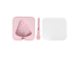 Molde de Picolé de Silicone Reutilizável com Tampa e Palito Pilhável para Sorvete e Cakesickle | S/MARCA