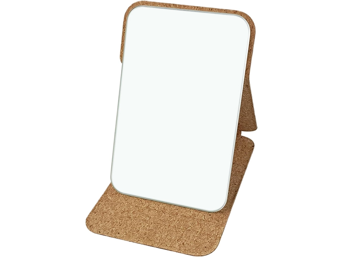 Espelho De Maquiagem Portátil Para Viagem, 14,5 Cm (5,71 Polegadas), Acessório De Beleza, Marrom Café