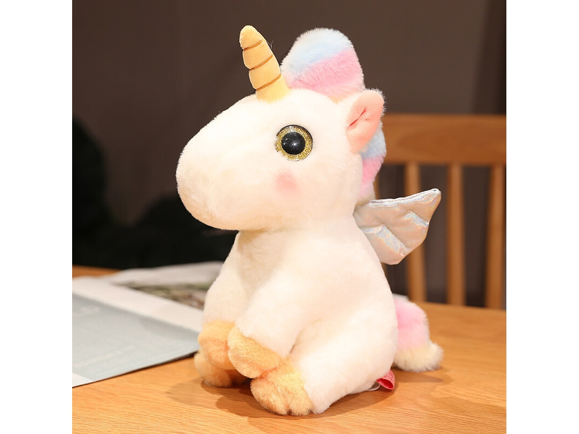 25cm Bonito Cor Unicórnio, Pegasus Boneca Brinquedo De Peluche