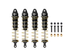 Mali 4pçs Amortecedor Rc para Scx10 Substituição Dianteiro Traseiro Mola Damper para Carro Rc Crawler 1/10 Preto