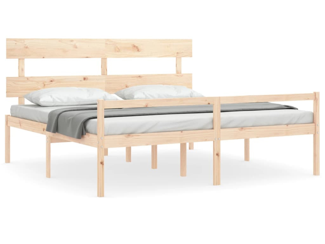 Senior Bed, Senior Beds Vidaxl Marrom Madeira (200 X 200 Cm)