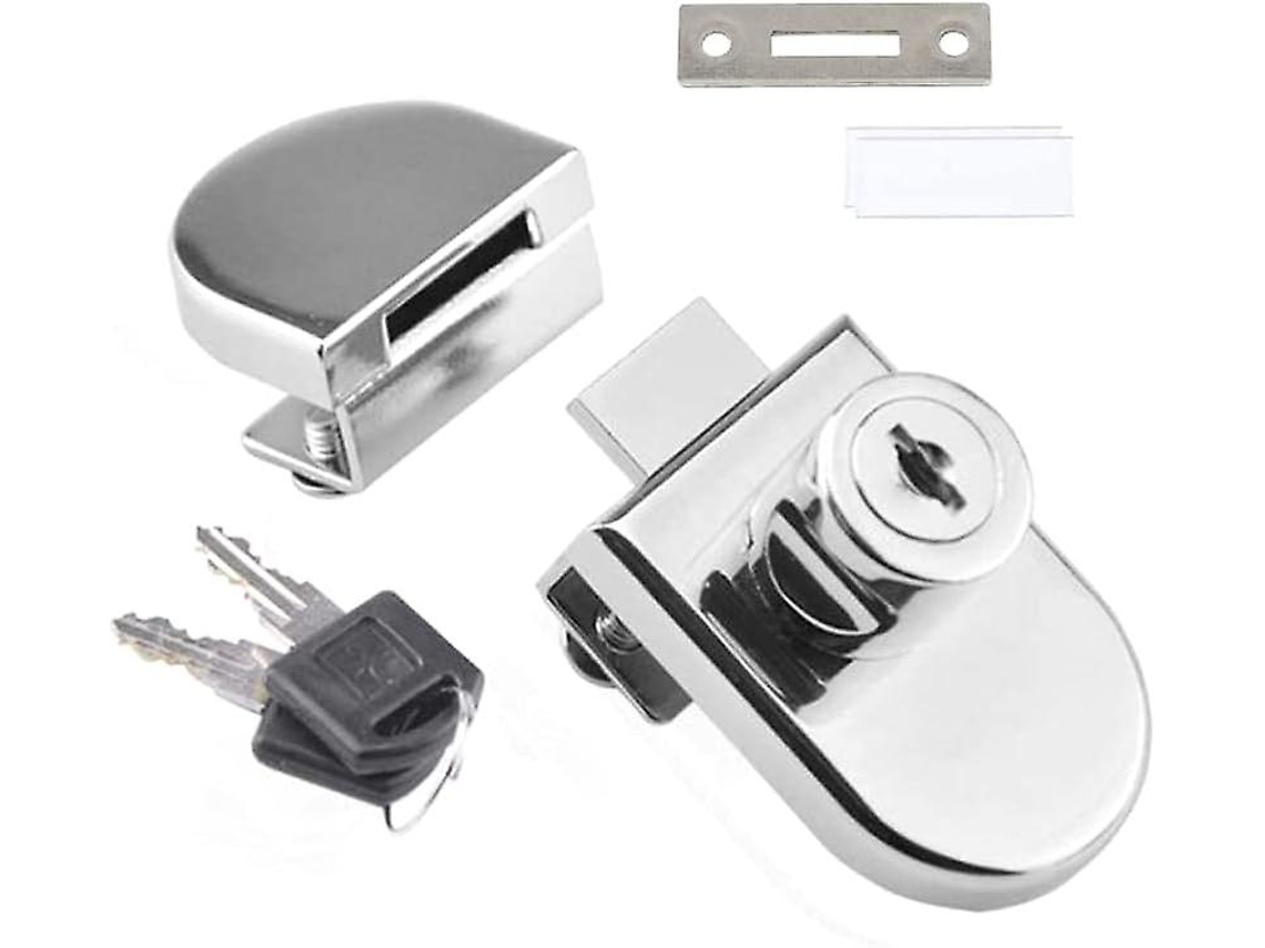 Fechadura De Pivô Único Para Armário Vidro, Portas Vidro 5 A 8 Mm, Com 2 Chaves.
