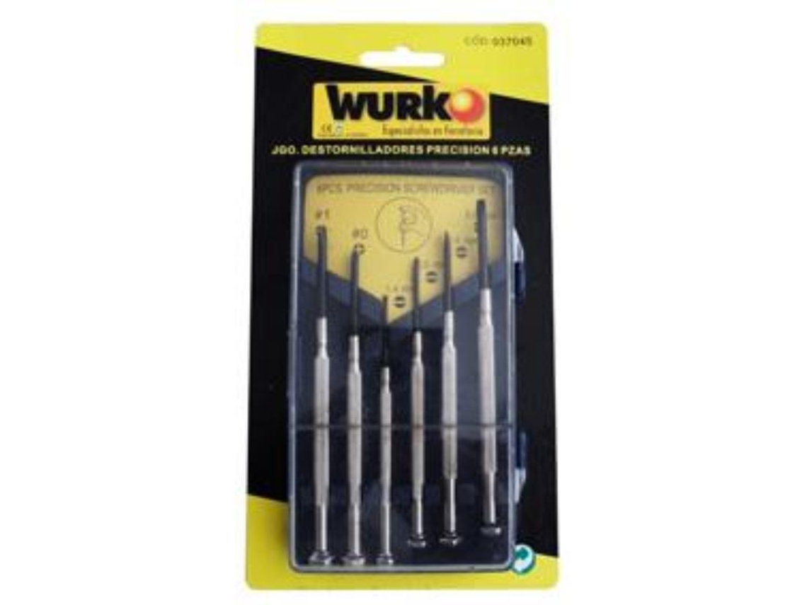 Jgo. Destornilladores Precision 6pz Juego 6 Pz Wurko