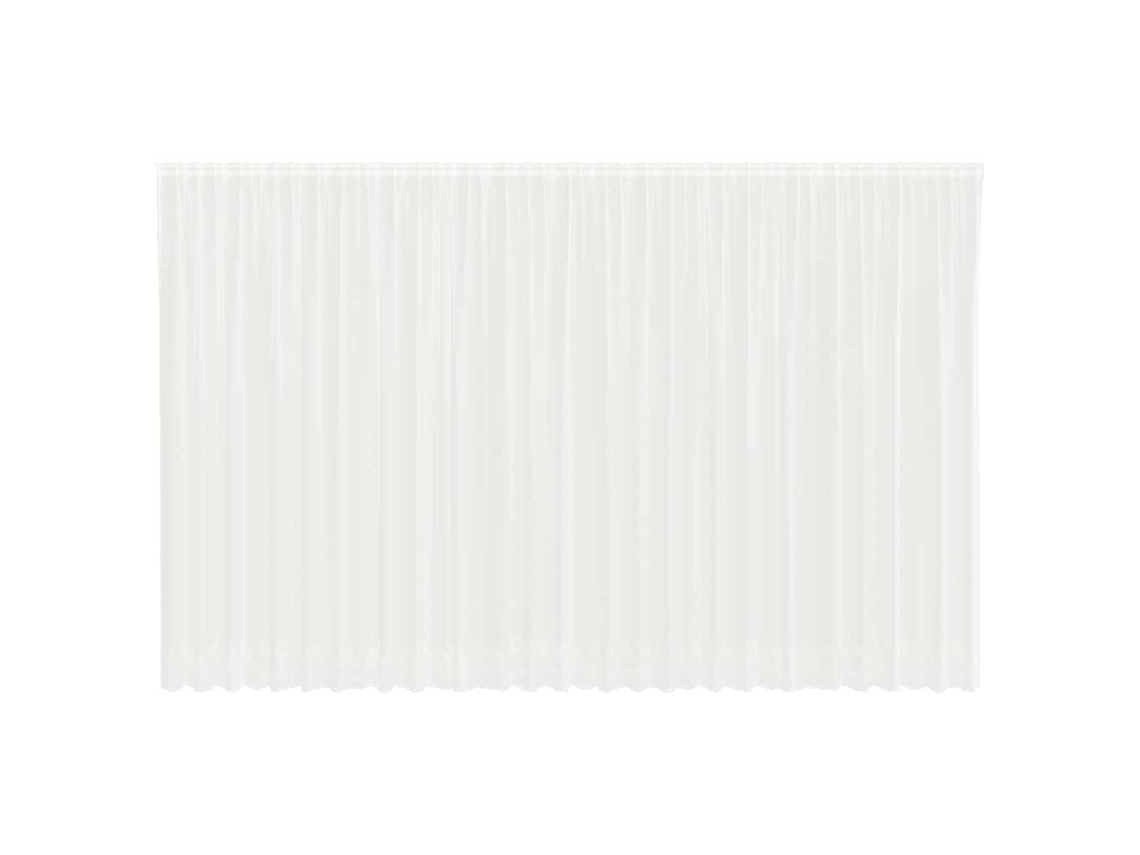Conjunto 1 Cortina De Renda Vidaxl Branco Poliéster (300 X 750 Cm)