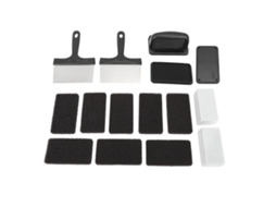 Kit de Limpeza de Grelha e Frigideira 15pcs com Raspador Anti Queimaduras Multifuncional | S/MARCA