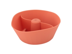 2026 taza Acessório Prato de Petiscos Reutilizável Anti despojos Silicone Grande Capacidade para Atividades Ao Ar Livre Laranja