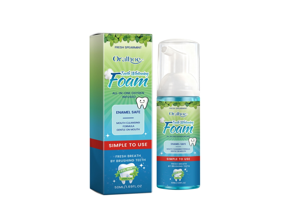 Mousse Clareadora Eficaz Limpeza Dentes