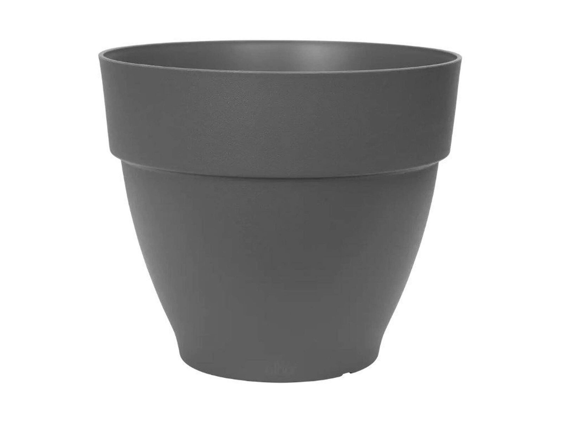 Vaso ELHO Ø 55 Cm Preto Plástico Redondo Moderno