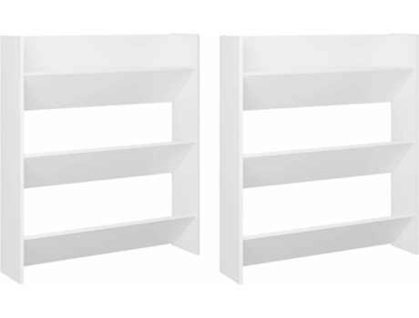 Sapateira  2 Unidades (Branco - Aglomerado de Madeira - 80x18x90 cm)