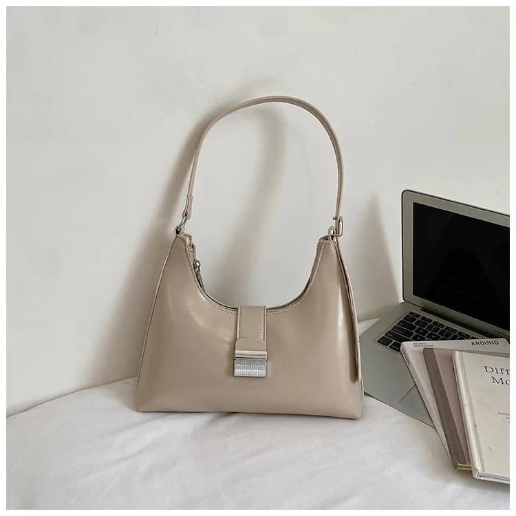 (cáqui) Bolsa De Ombro Feminina Elegante, Compacta E Ideal Para Usar No Dia A Dia Ou Transversalmente.
