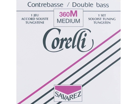 Corelli Conjunto de Cordas Contrabaixo 4 / 43 / 4 Médio Solo