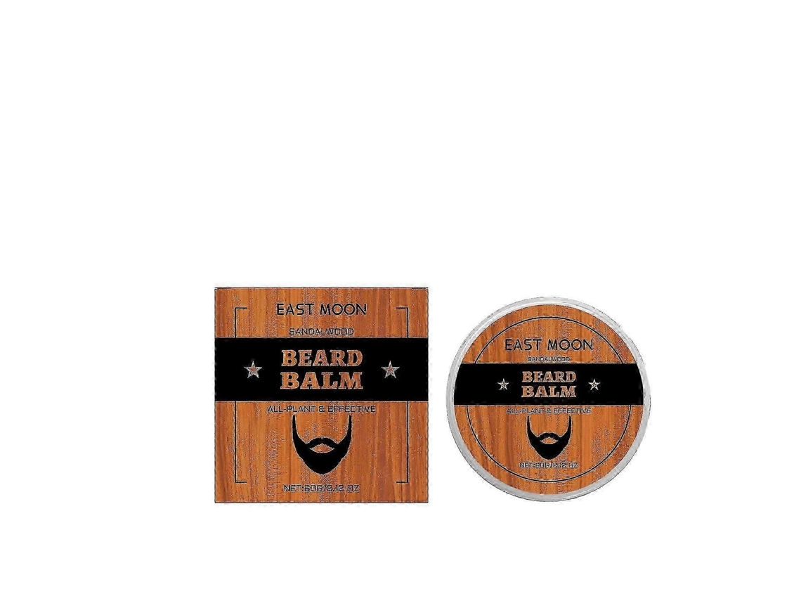 Creme Para Barba East Moon Men Com Ingredientes De Sândalo. Adequado Para O Cuidado Da Barba Masculina E Para Diversos Tipos De Pele.