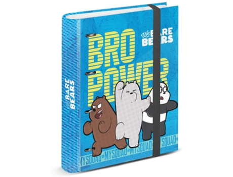 Carpesano WE BARE BEARS Bro Power A4 com Folhas Quadradas 69537