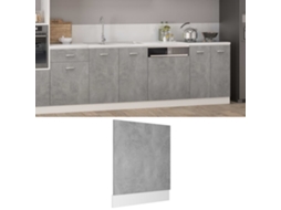 Vidaxl Painel Máquina Lavar Louça “lyon” Derivados De Madeira Cinzento