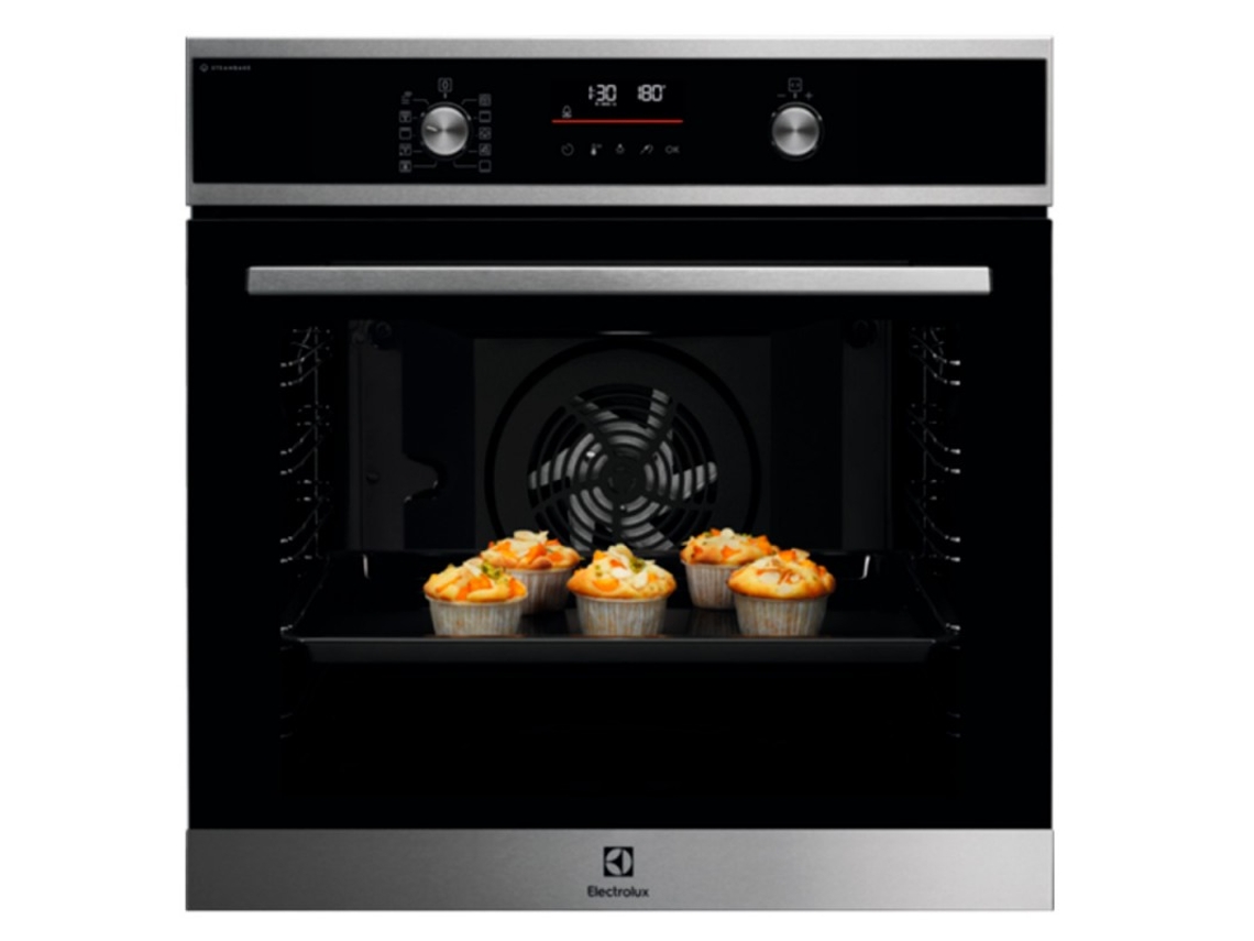 Forno Multifunções ELECTROLUX EOD6P77X SteamBake (72 L - AquaClean e Pirólitico - Inox) 