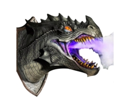 Cabeça de Dinossauro Led Montada na Parede Decoração de Casa LAXISCREED