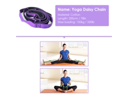 Ycnm-banda De Yoga De Algodão Multi-loop Para Pilates Dança Ginástica