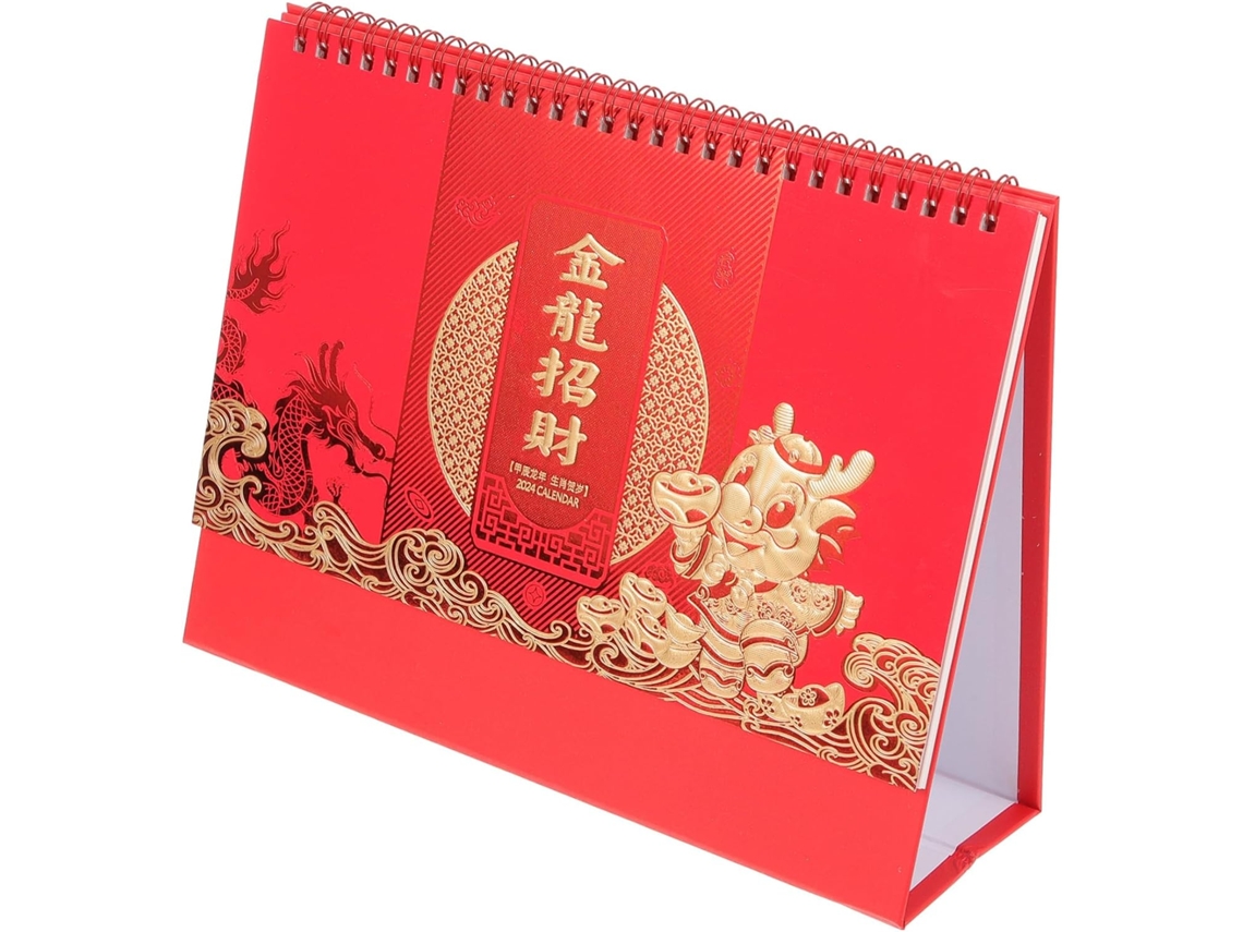 Calendário De Mesa Estilo Chinês, Independente, Pequeno Para Anotações