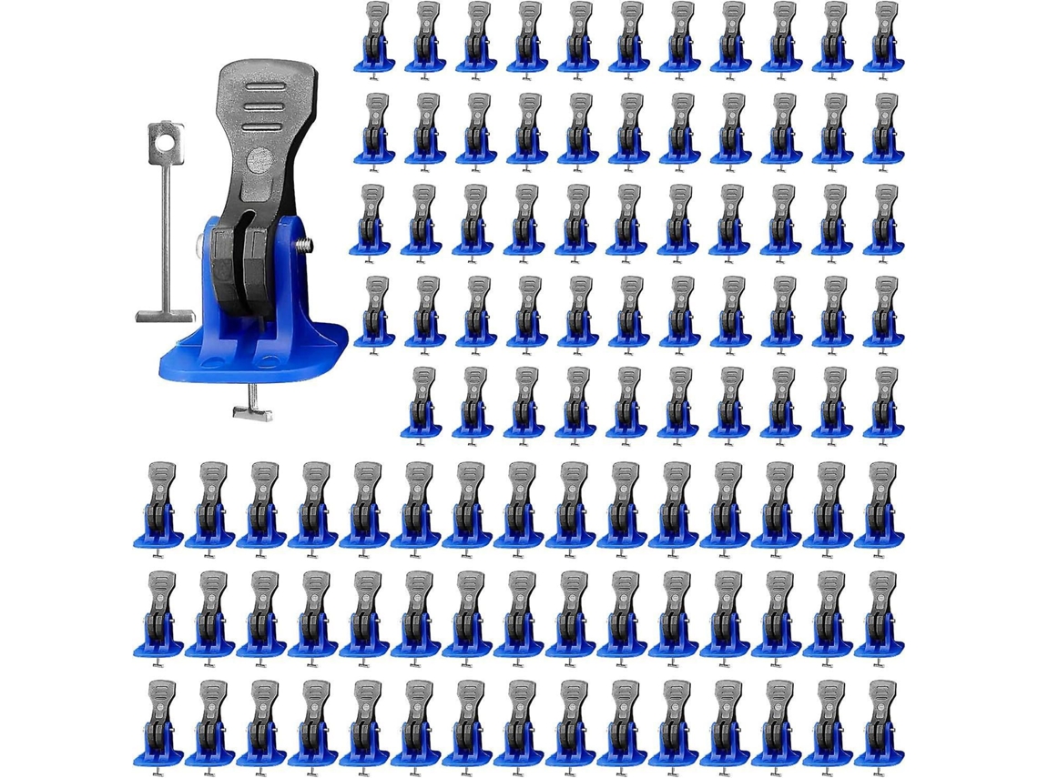 100 Peças De Cunha De Nivelamento De Ladrilhos, Kit De Sistema De Nivelamento De Ladrilhos, Para Instalação De Pisos E Azulejos De Parede Slowmoose