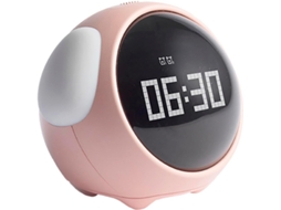Relógio Digital Inteligente Com Led, Feito De Abs, Pc E Silicone, Despertador Luminoso, 5 Alarmes, Bateria De Longa