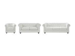 Conjunto Sofá E Poltrona Chesterfield
