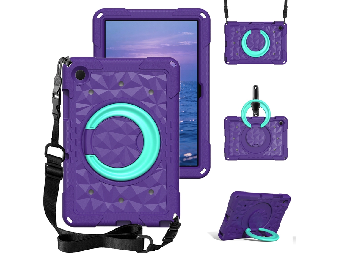 Tressino Capa Tablet Para Samsung Galaxy Tab A11 Plus 11 Polegadas (2025) Resistente A Quedas Com Suporte Giratório De 360 ​​graus, Roxa
