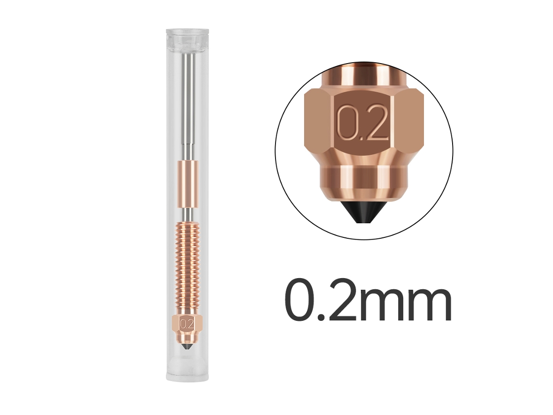 Bico De 0.2mm Para Impressora 3d Creality K1c K1 Max Ender 3 V3 Com Revestimento De Aço Temperado