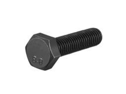 Parafuso De Cabeça Sextavada M8x30mm, Grau 8.8, Aço Carbono, Preto,