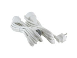 Conjunto De 2 Extensores Chacon Ho5vvf 3 X 1,5 Mm² 3 M Branco