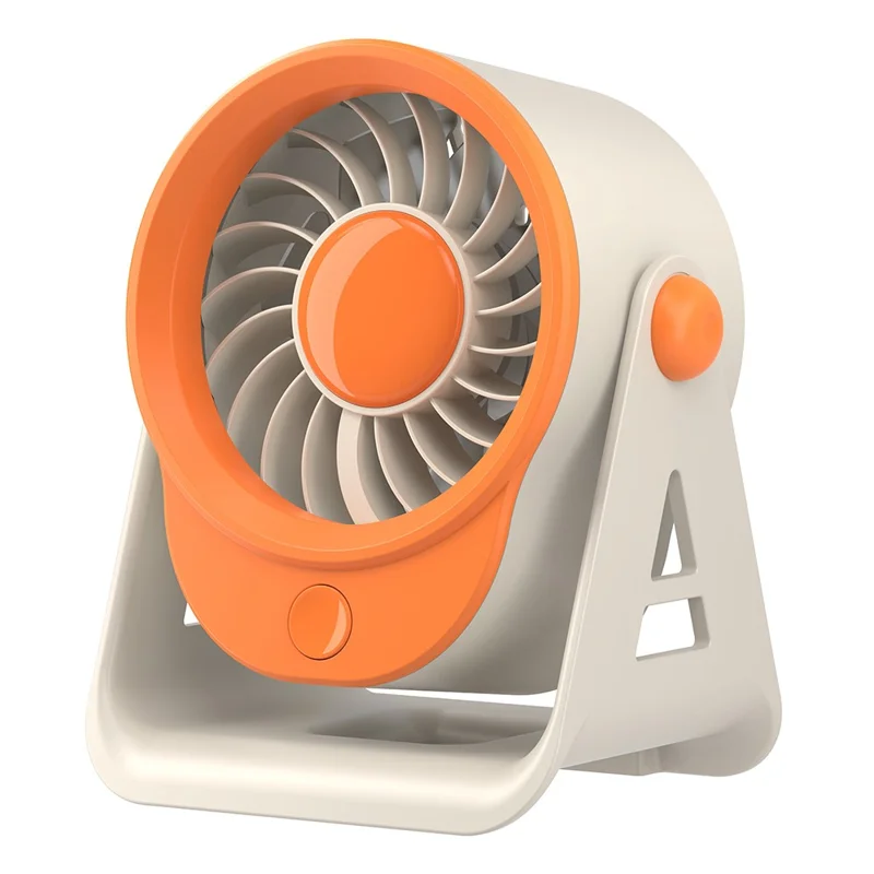 Ventilador de Mesa CHRUI 4 Velocidades, Recarregávellaranja
