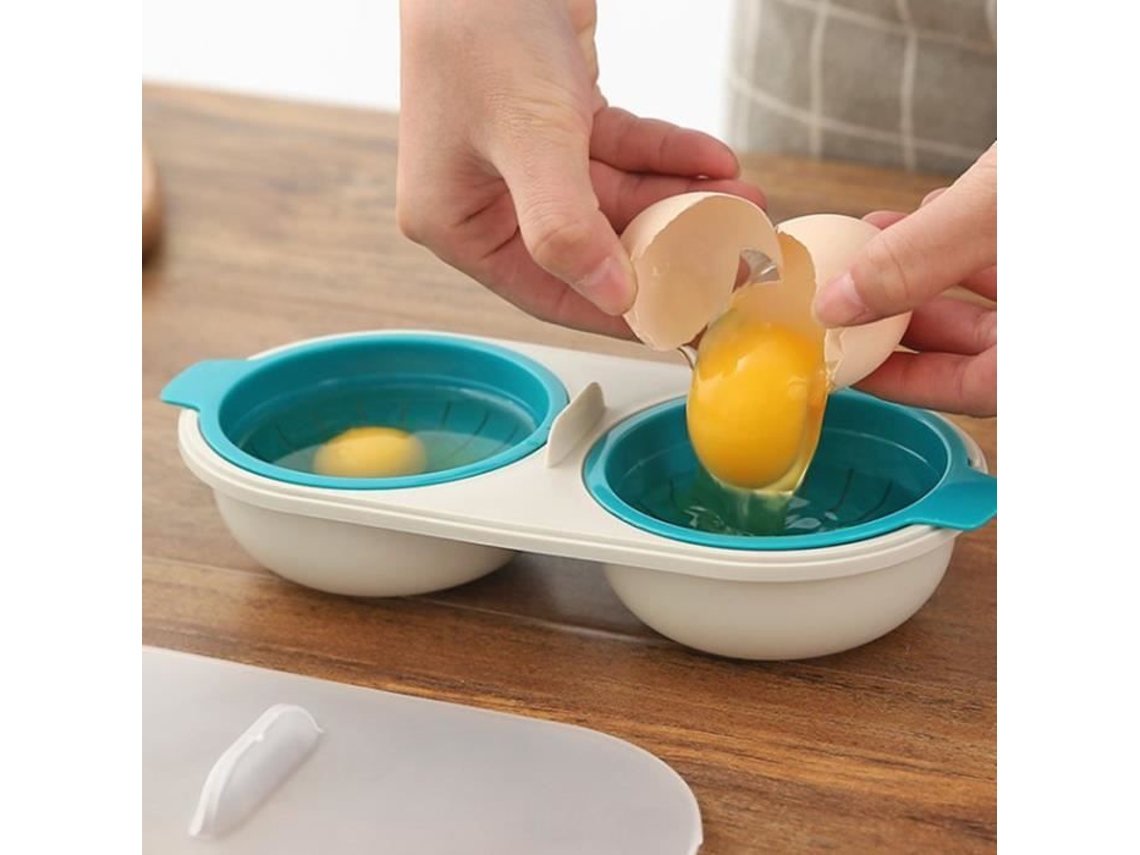 Cozedor De Ovos Para Micro, Ondas, Forma Para Cozinhar Ovos No Micro, Cozedor De Ovos Duplo, Utensílios De Cozinha