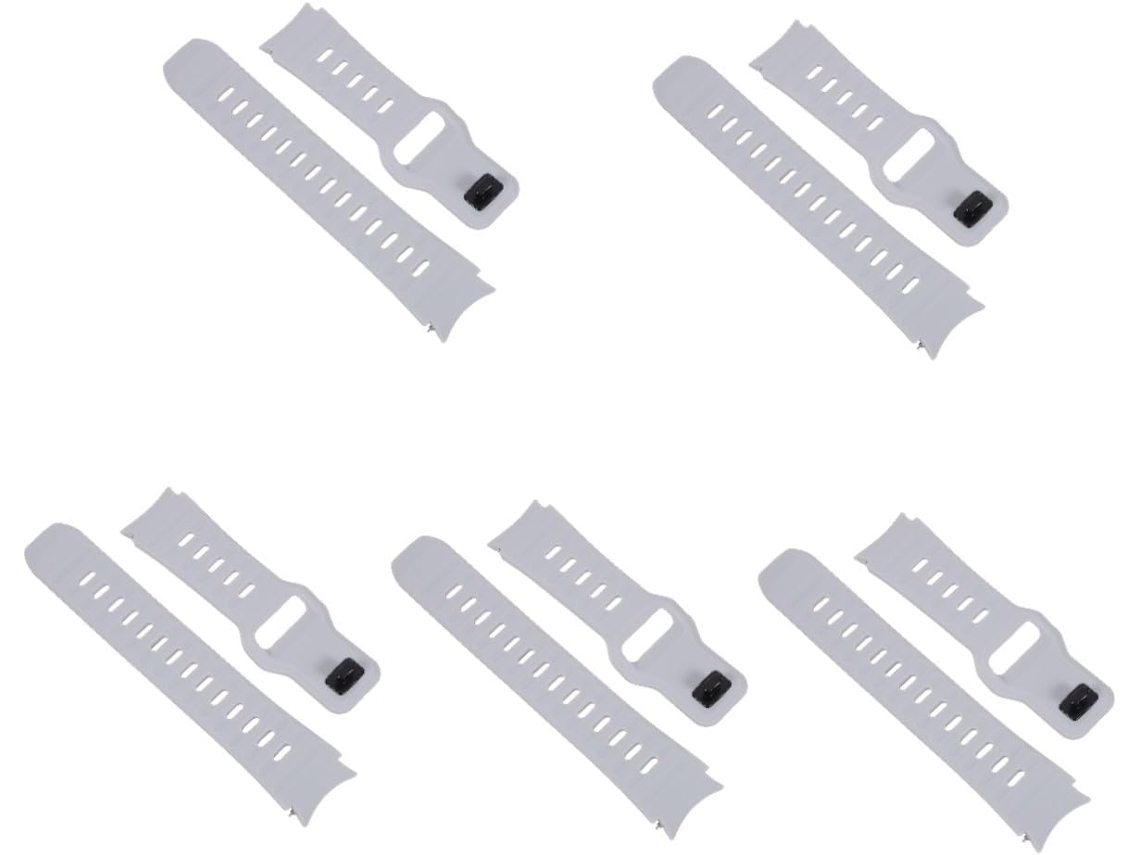 Conjunto De 5 Pulseiras Relógio Flexíveis, Silicone Modernas Para