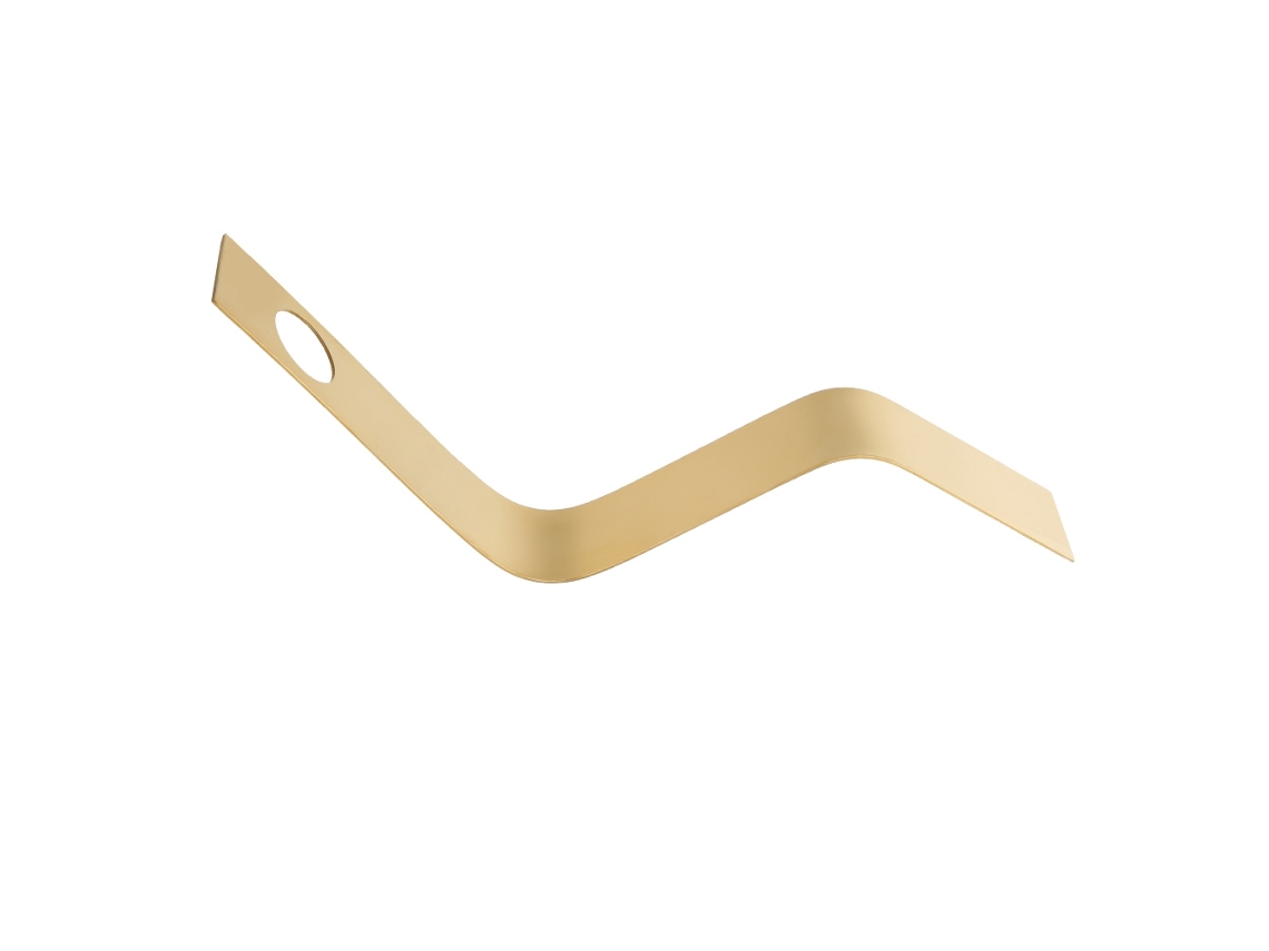 Estante para Garrafas de Vinho em Forma S Estilo Conciso Aço Inoxidável Dourado para Bar Decoração S/MARCA