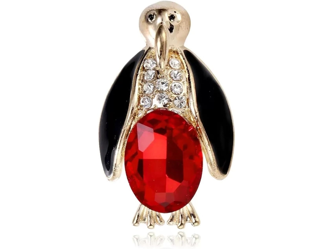 Broche De Pinguim Feito À Mão