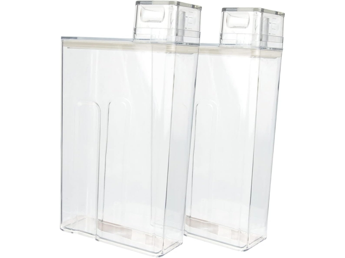 Balde Transparente De 2 Peças Para Loção E Detergente, Grande Capacidade Para Organização E Armazenamento De Roupas Em
