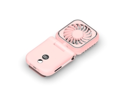 Ventilador de Mão EIFSON Portátil com Clip Ecrã Led 3 Velocidadesrosa