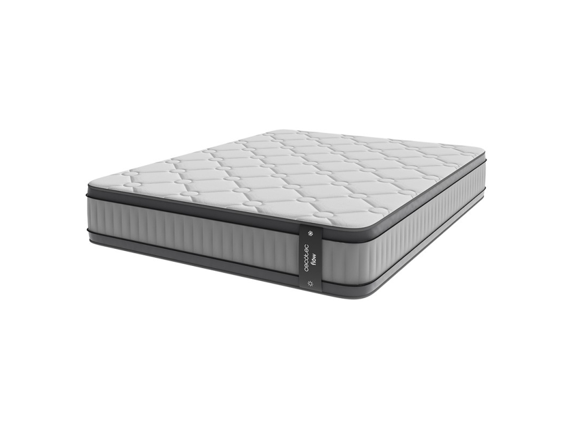 Colchão Híbrido Cecotec Flow 8900, 80x200. Multicamadas, Núcleo De Molas Ensacadas Springcore E Espuma Viscoelástica Viscocare+