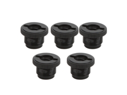 5pcs Plastic 3/8in Female To 5/8in Male Screw Adapter For Mounts Boom Arms Microphone Stands LAXISCREED