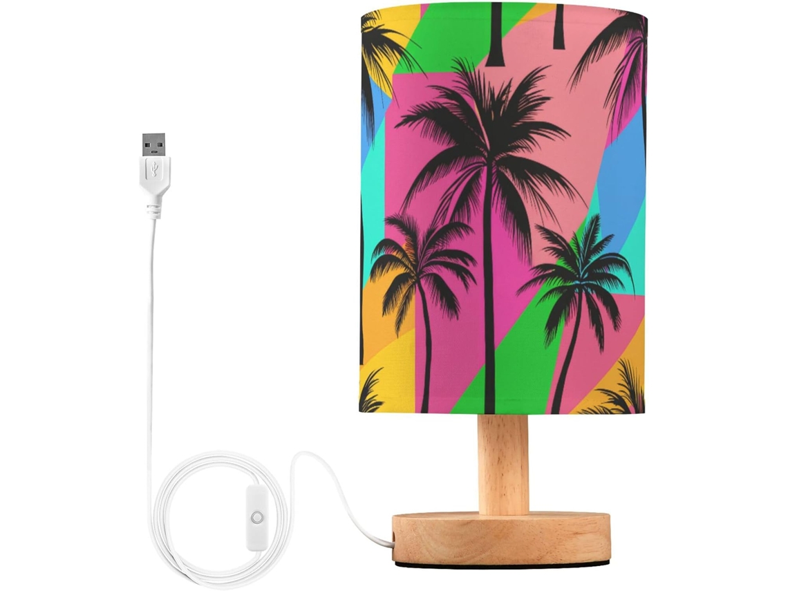 Abajur De Cabeceira Com Porta Usb, Sem Necessidade De Lâmpada, Luz Led Quente Para Quarto, Sala De Estar, Escritório