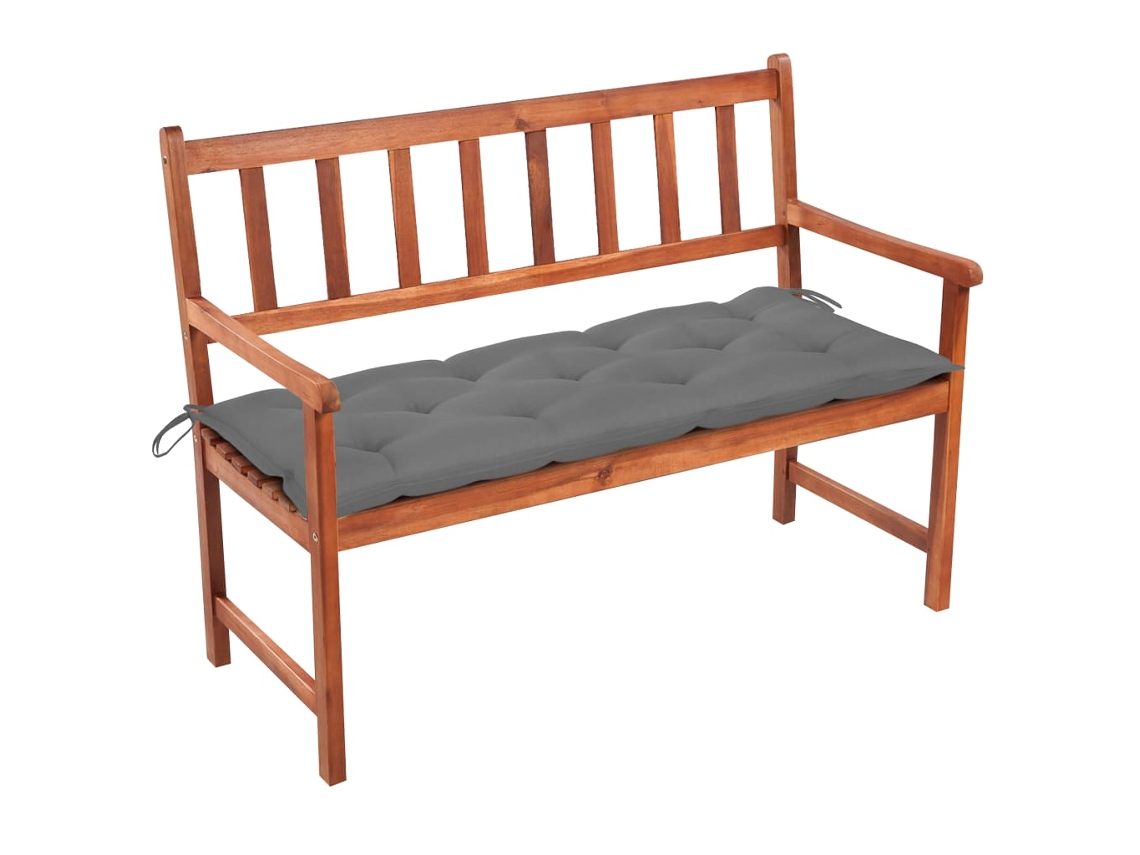 Garden Bench, Garden Benches Vidaxl Cinzeto Madeira De Acácia (120 X 50 X 7 Cm)