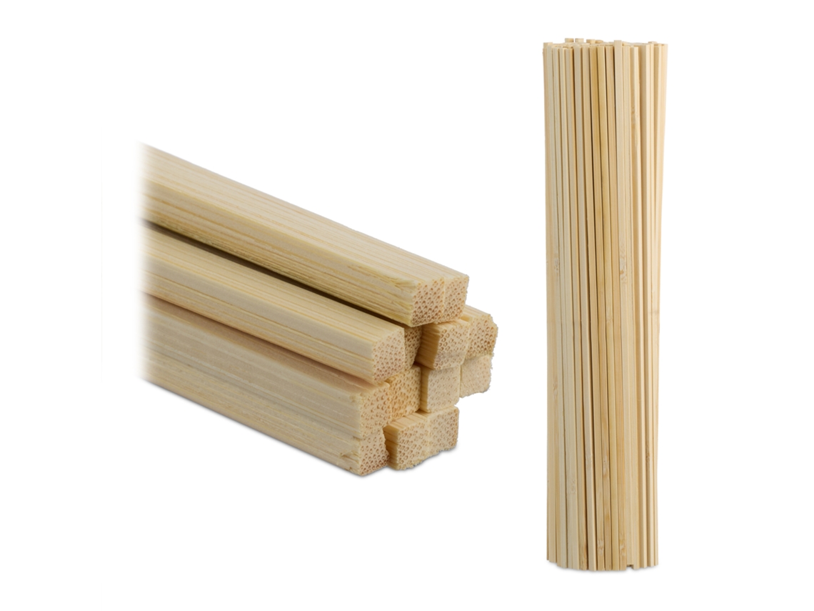 Relaxdays Varas De Bambu, Conjunto De 200, 30 Cm, Varas Para Artesanato, Suporte Para Mudas, Varas De Bambu Naturais
