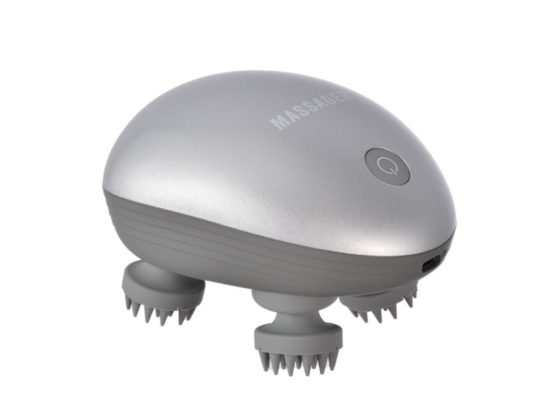 Mini Massageador Elétrico de Cabeça MDUG (prateado)