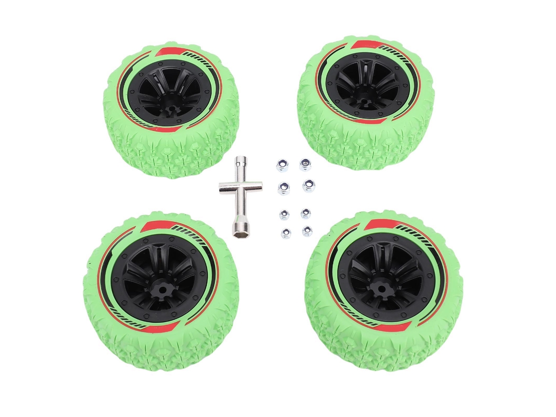 Jogo De 4 Pneus Para Rodas Rc Hexagonais De 12mm, 3,26x1,67 Polegadas, Para Terreno Lamacento