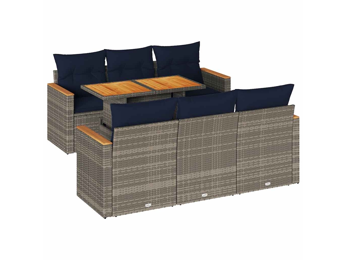 Garden Sofa Set, Garden Sofa Sets Vidaxl Cinzeto Rattan / Vime (n/a)